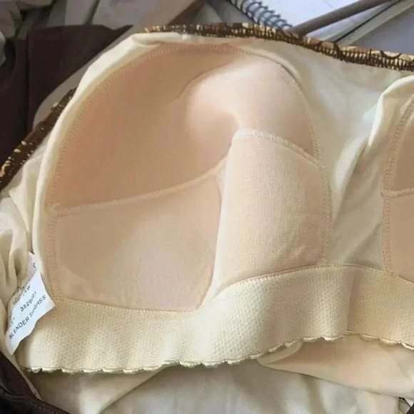 It Figures flattering one piece bathing suit with padded cups and long skirt - Picture 4 of 6